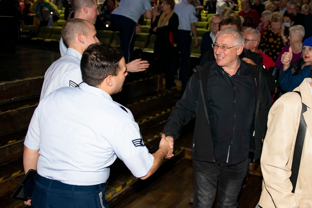 U.S. Air Forces Ambassadors Rock Band performs in Poland
