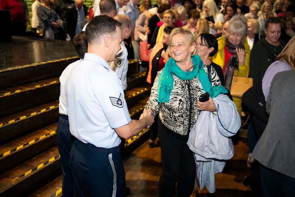 U.S. Air Forces Ambassadors Rock Band performs in Poland