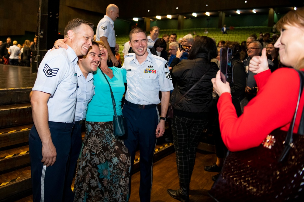 U.S. Air Forces Ambassadors Rock Band performs in Poland