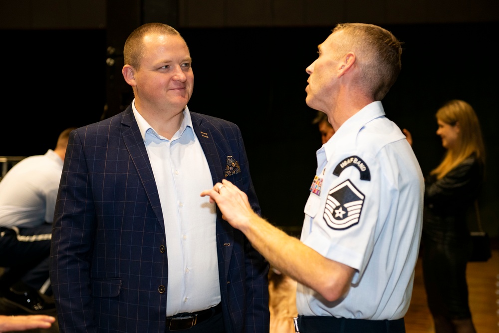 U.S. Air Forces Ambassadors Rock Band performs in Poland