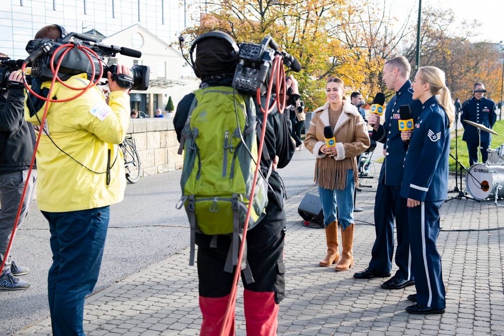 U.S. Air Forces Ambassadors Rock Band performs in Poland