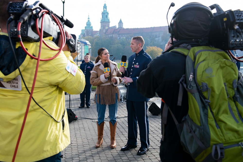 U.S. Air Forces Ambassadors Rock Band performs in Poland