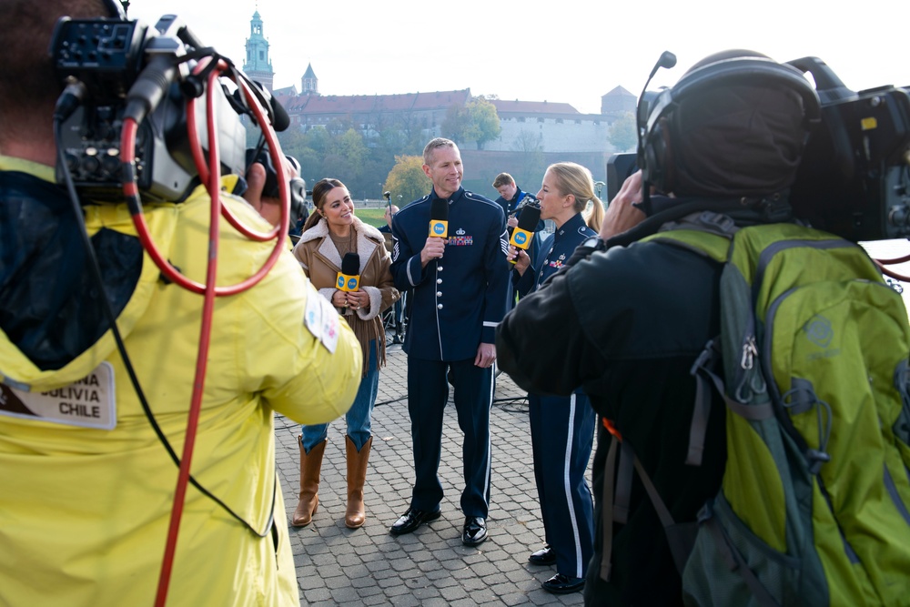 U.S. Air Forces Ambassadors Rock Band performs in Poland