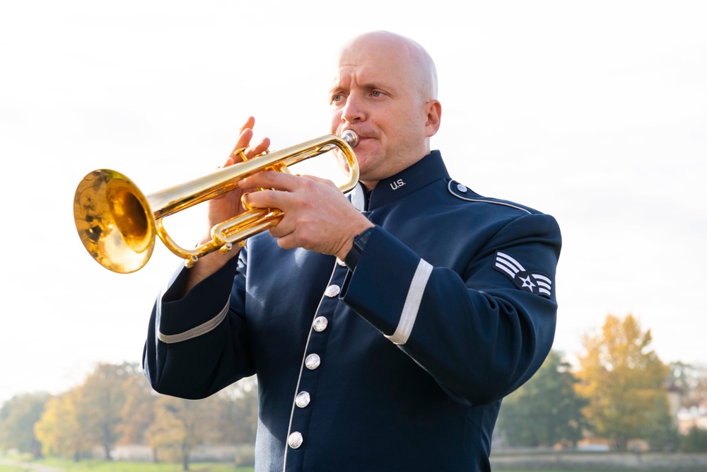 U.S. Air Forces Ambassadors Rock Band performs in Poland