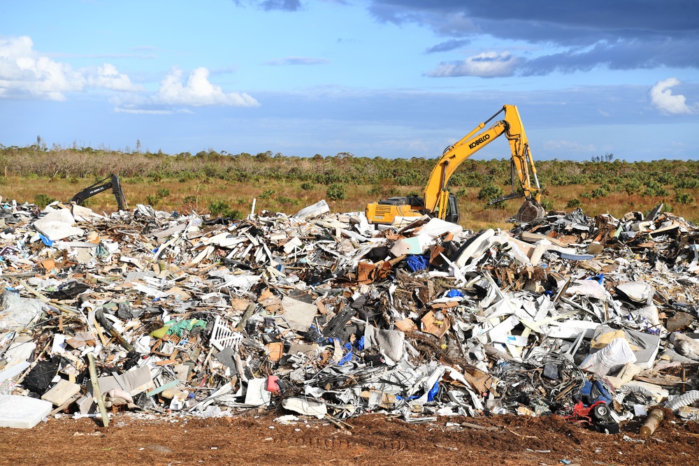 A Collection Site Has Been Established on Pine Island Where Certified Contractors Are Hauling Debris From Hurricane Ian