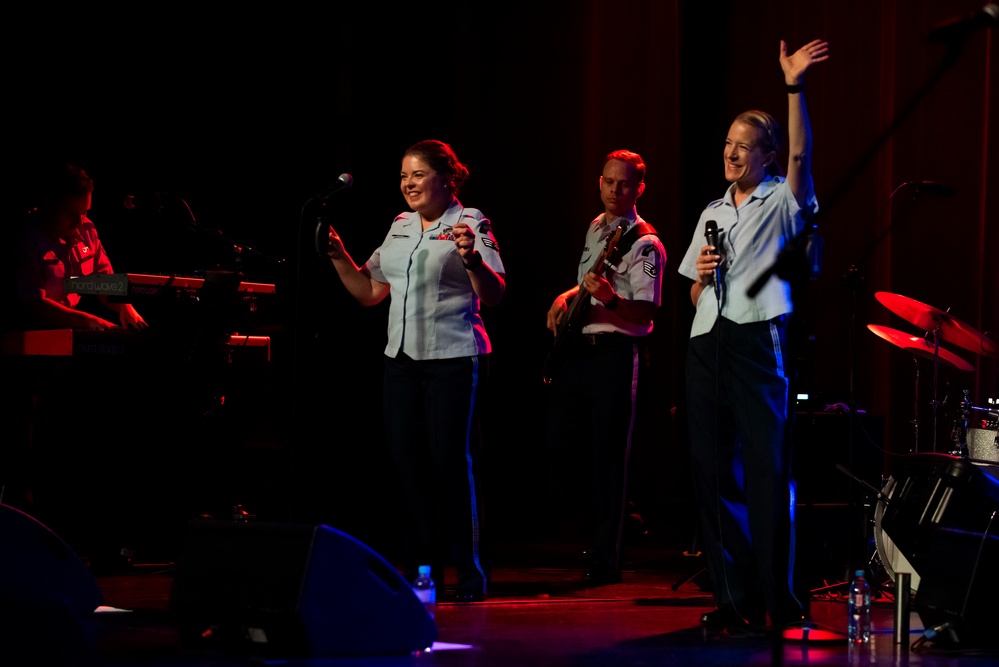 U.S. Air Forces Ambassadors Rock Band performs in Poland