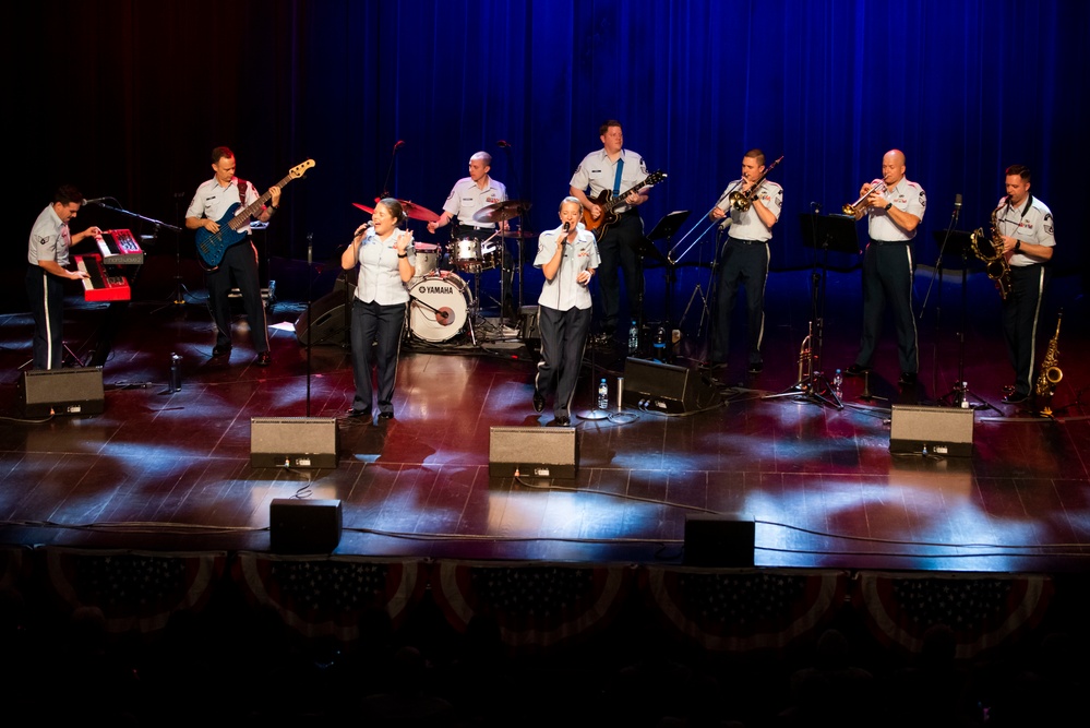 U.S. Air Forces Ambassadors Rock Band performs in Poland