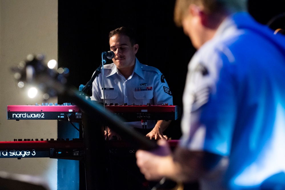 U.S. Air Forces Ambassadors Rock Band performs in Poland