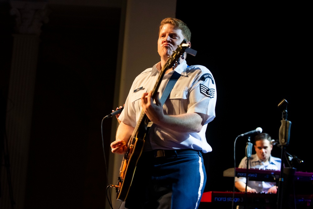 U.S. Air Forces Ambassadors Rock Band performs in Poland