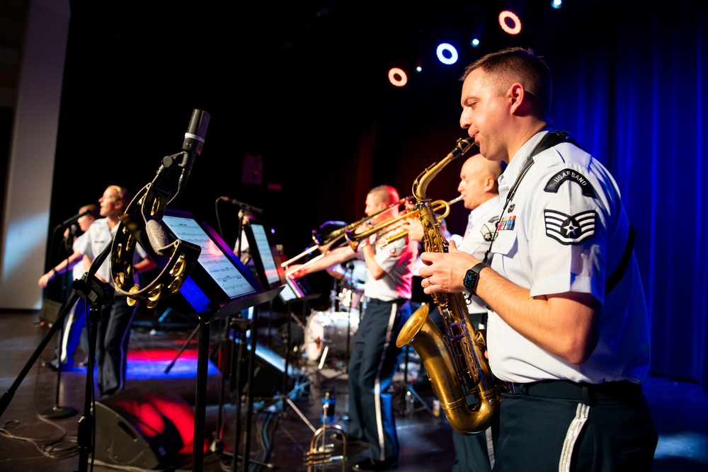 U.S. Air Forces Ambassadors Rock Band performs in Poland