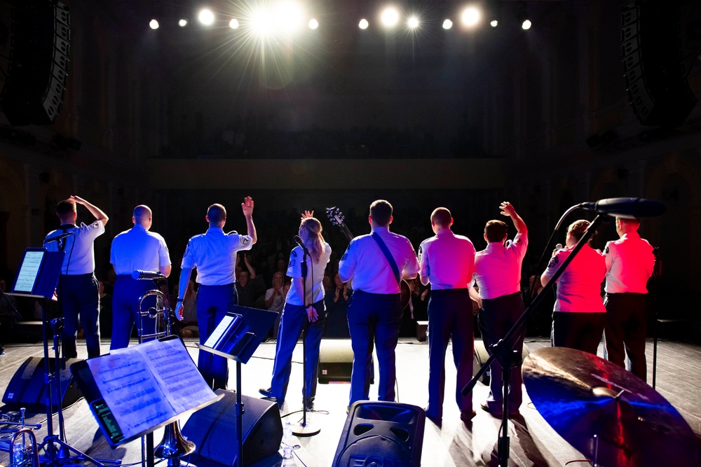 U.S. Air Forces Ambassadors Rock Band performs in Poland