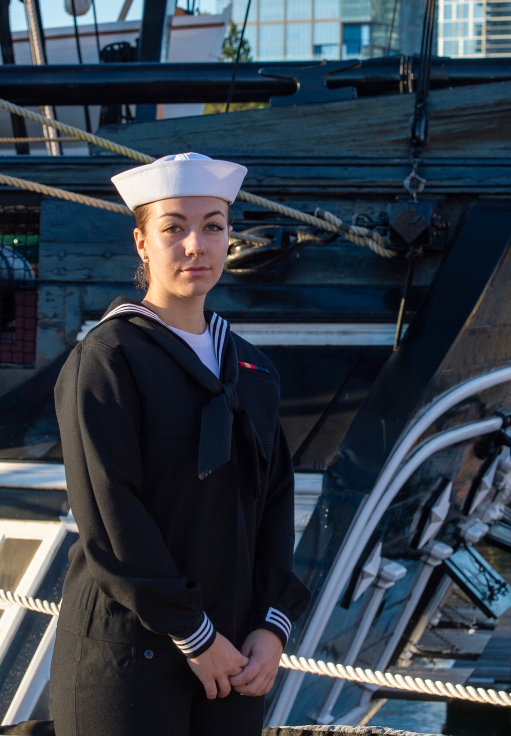 New Sailor checks in aboard USS Constitution