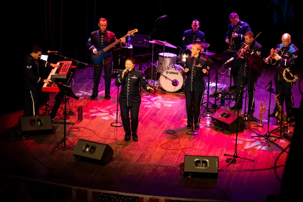 U.S. Air Forces Ambassadors Rock Band performs in Poland