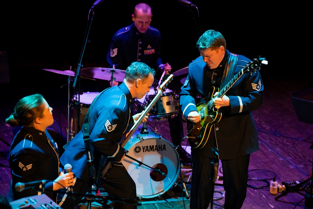 U.S. Air Forces Ambassadors Rock Band performs in Poland