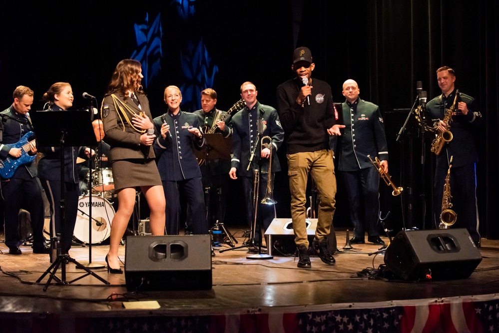 U.S. Air Forces Ambassadors Rock Band performs in Poland