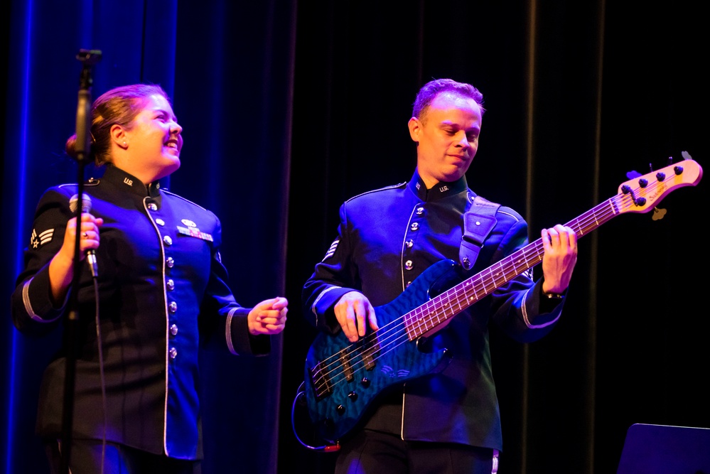 U.S. Air Forces Ambassadors Rock Band performs in Poland