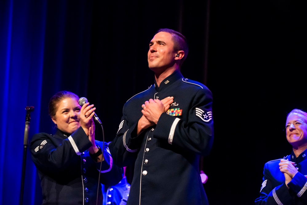 U.S. Air Forces Ambassadors Rock Band performs in Poland