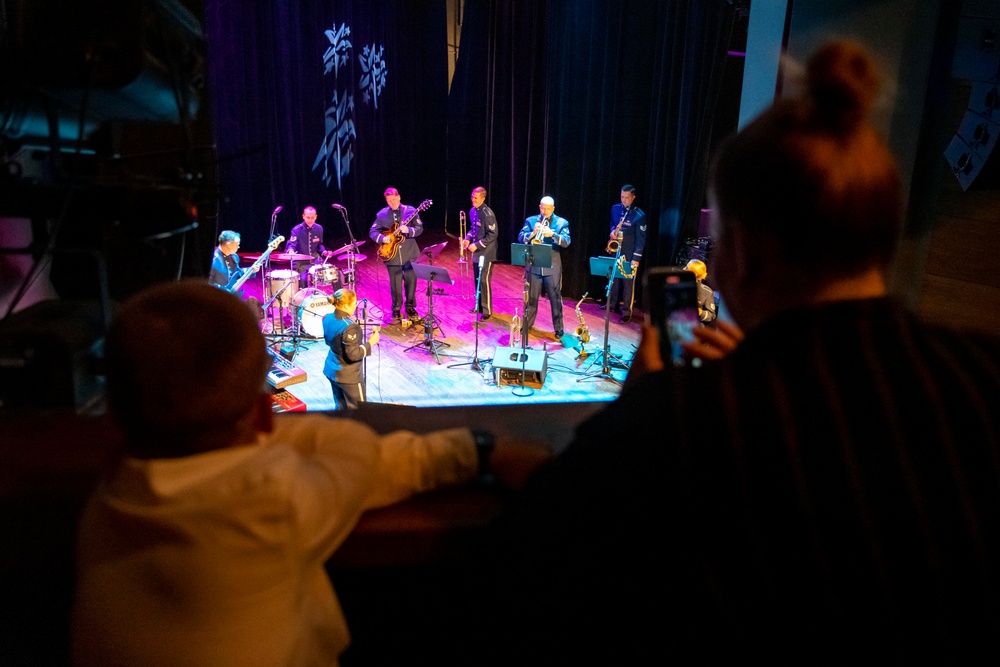U.S. Air Forces Ambassadors Rock Band performs in Poland