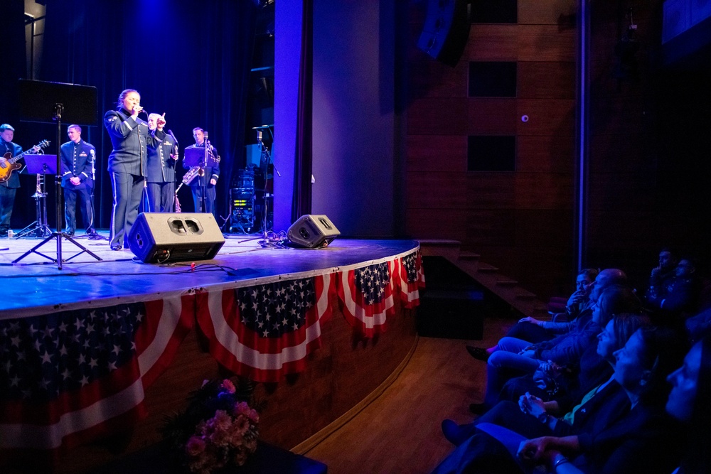 U.S. Air Forces Ambassadors Rock Band performs in Poland