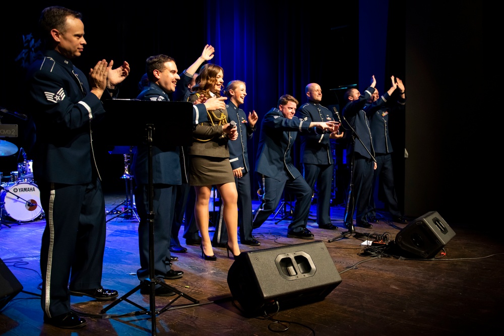 U.S. Air Forces Ambassadors Rock Band performs in Poland