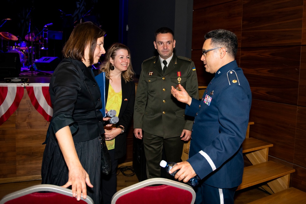 U.S. Air Forces Ambassadors Rock Band performs in Poland