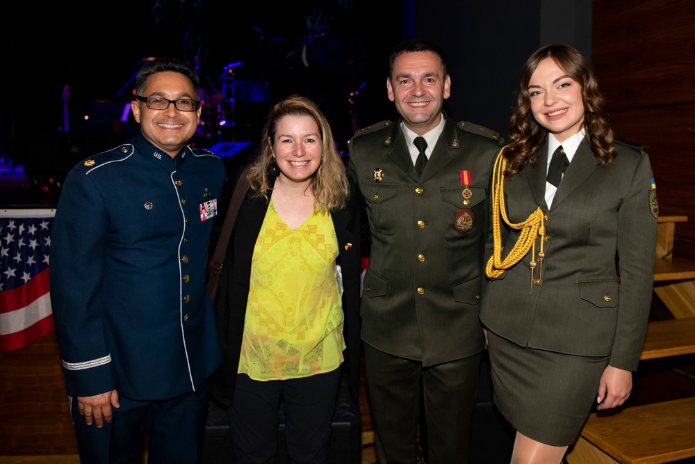 U.S. Air Forces Ambassadors Rock Band performs in Poland