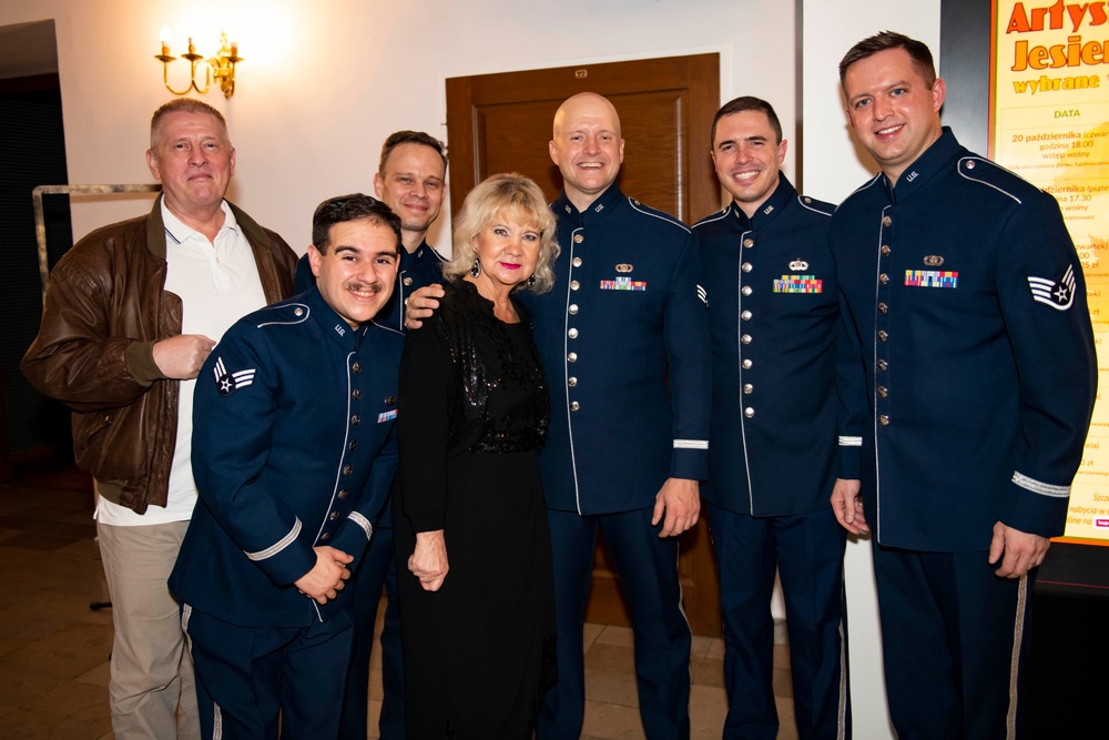 U.S. Air Forces Ambassadors Rock Band performs in Poland