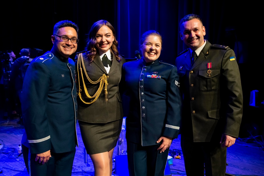 U.S. Air Forces Ambassadors Rock Band performs in Poland