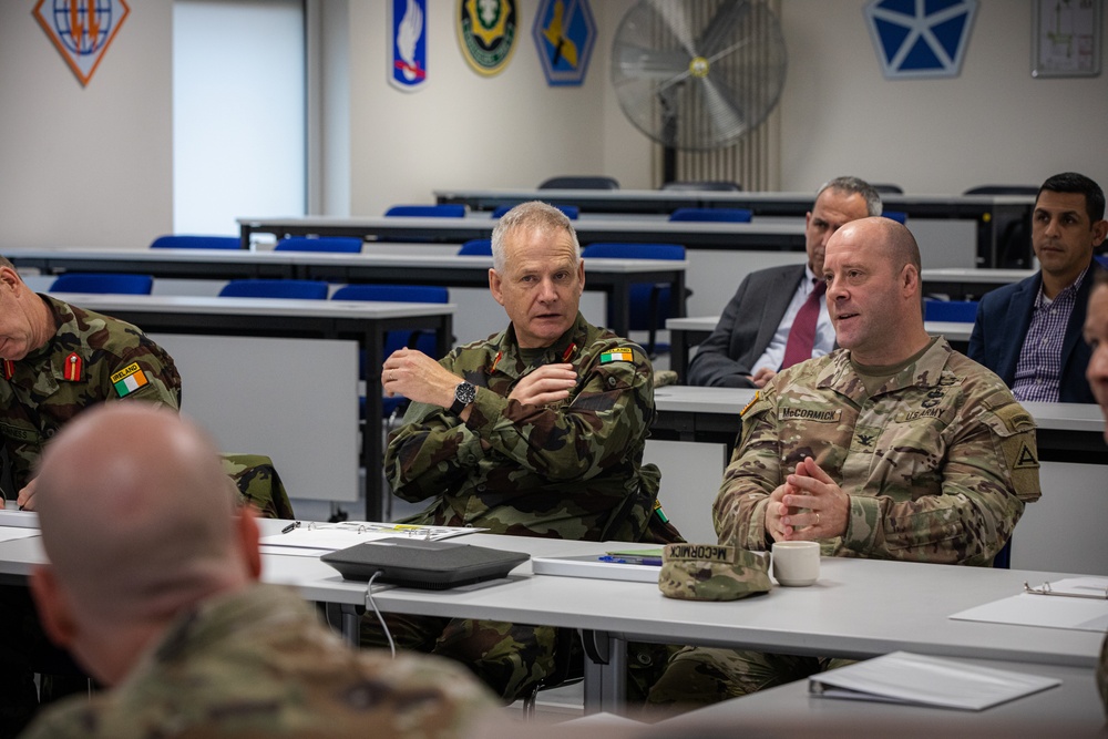 Irish Defense Force visit Grafenwoehr Training Area