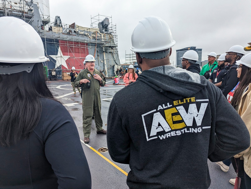 AEW Visits USS San Antonio