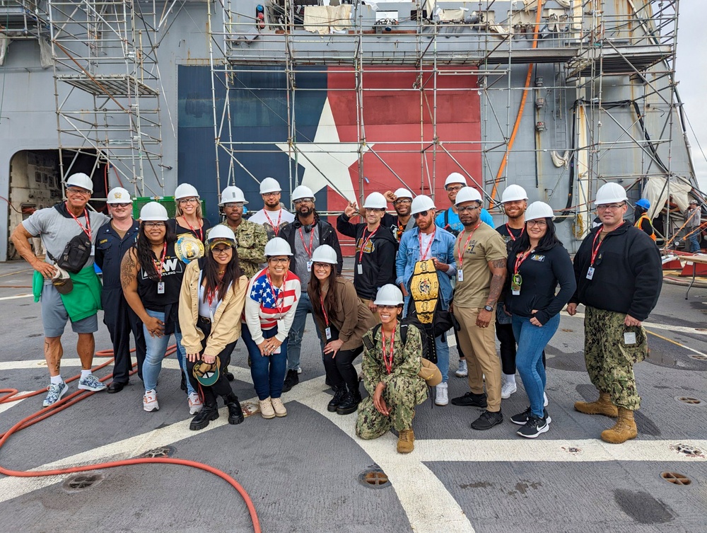 AEW Visits USS San Antonio