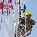 Engineering and Installation team scales tower for training