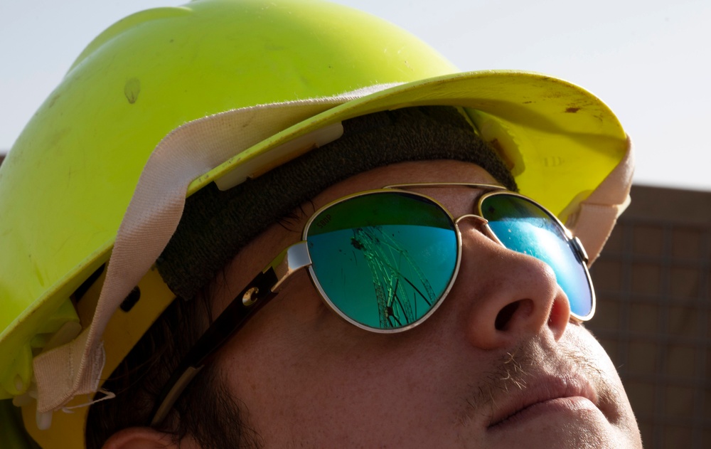 Engineering and Installation team scales tower for training