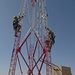 Engineering and Installation team scales tower for training