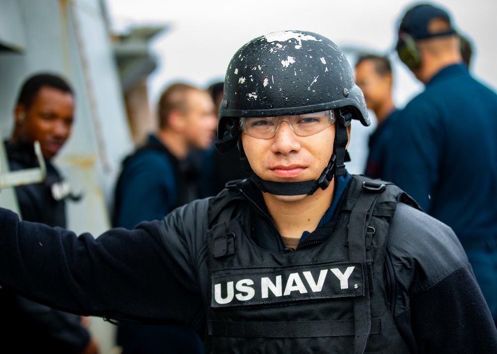 USS Ramage Conducts Crew Cert Gunshoot