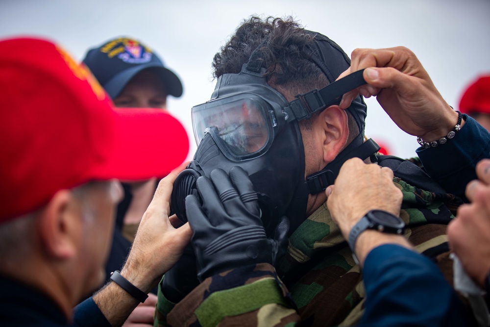 USS Ramage Conducts CBR Drill