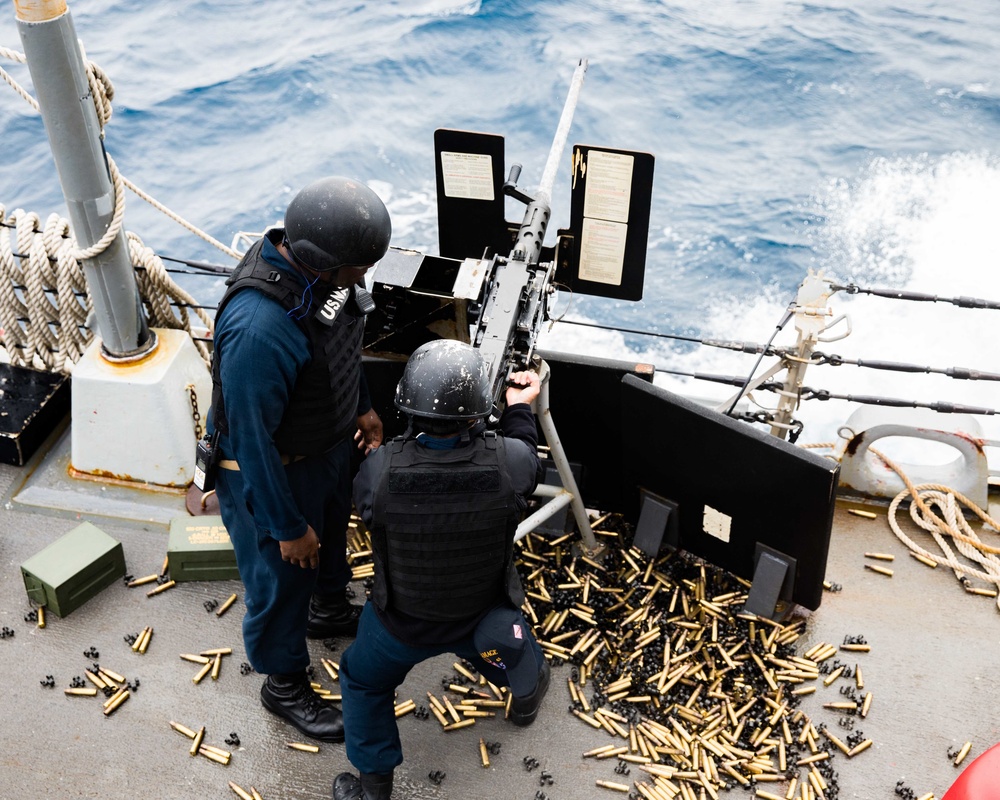 USS Ramage Conducts Crew Cert Gunshoot