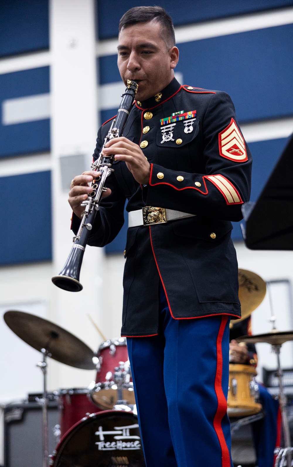 New Orleans Band Marches Into Allen High School