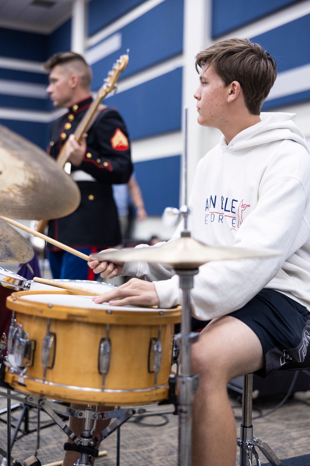 New Orleans Band Marches Into Allen High School