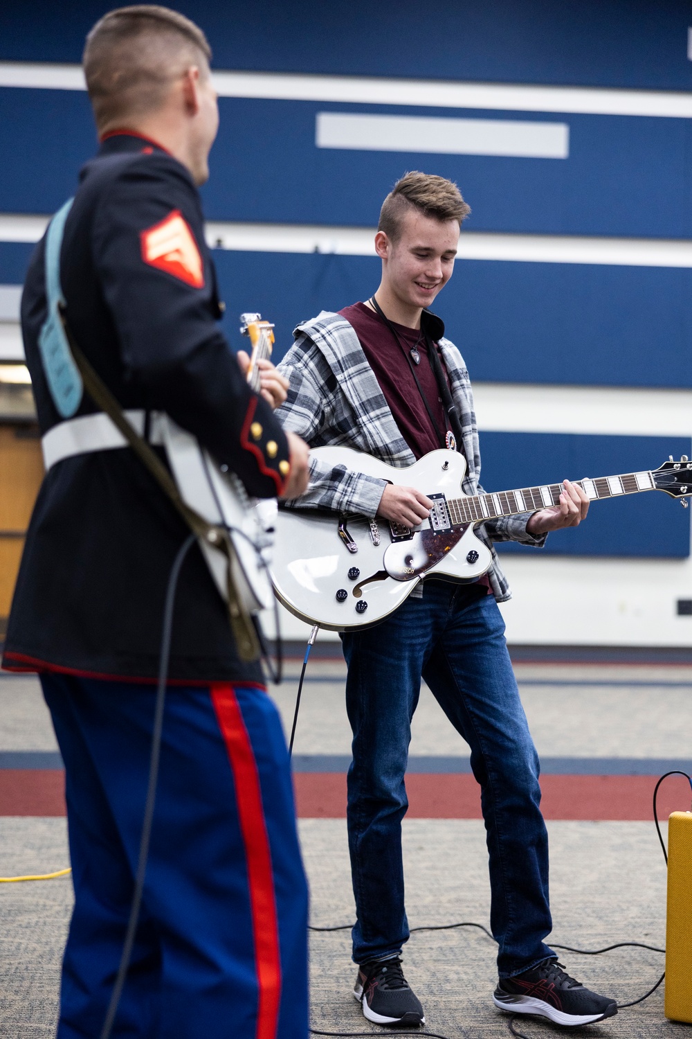 New Orleans Band Marches Into Allen High School