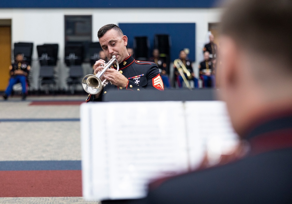 New Orleans Band Marches Into Allen High School