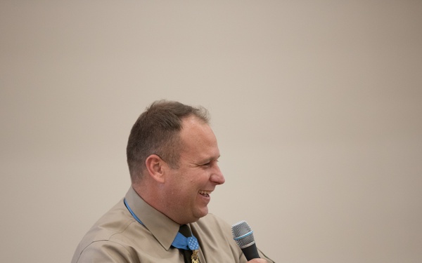 Medal of Honor Recipient returns home