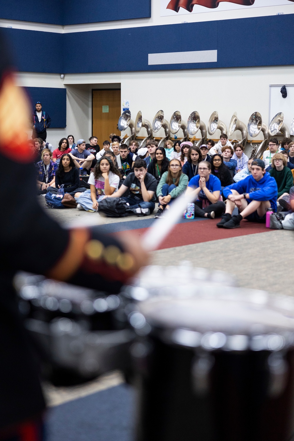 New Orleans Band Marches Into Allen High School