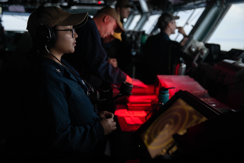 Replenishment-at-sea Onboard USS George H.W. Bush (CVN 77)