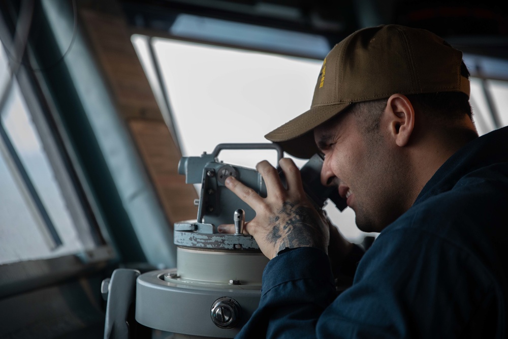 Replenishment-at-sea Onboard USS George H.W. Bush (CVN 77)