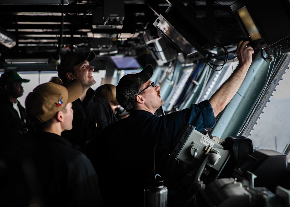 Replenishment-at-sea Onboard USS George H.W. Bush (CVN 77)