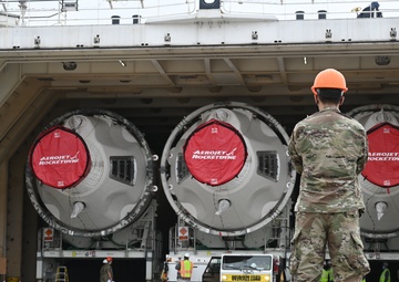 Arrival of Delta IV Rockets