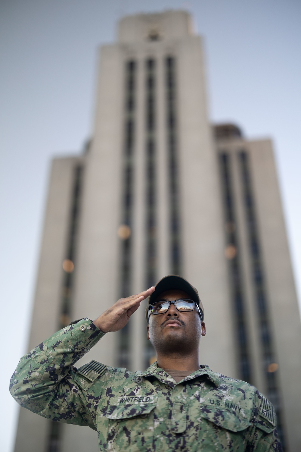 Seaman Renders Salute