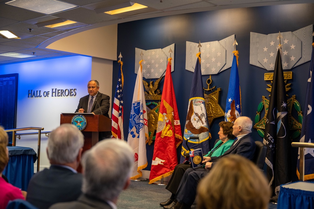 SECNAV Presents the Fisher Award