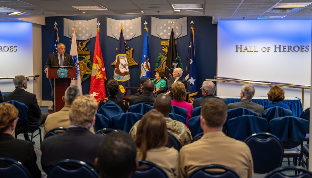 SECNAV Presents the Fisher Award